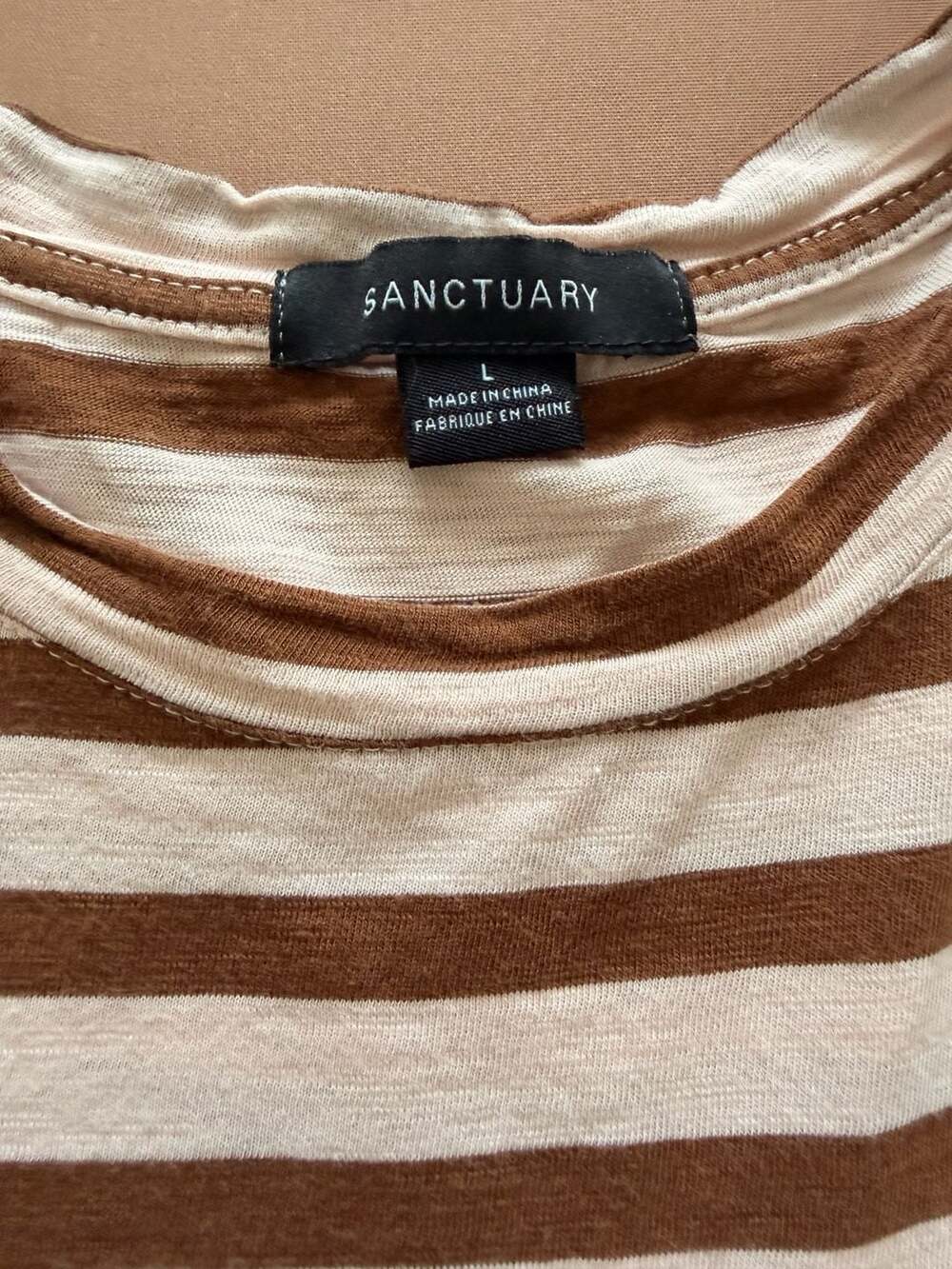 Set of 2 Sanctuary The Perfect Tee Striped Short Sleeve Crew Neck T-Shirt - Picture 3 of 11